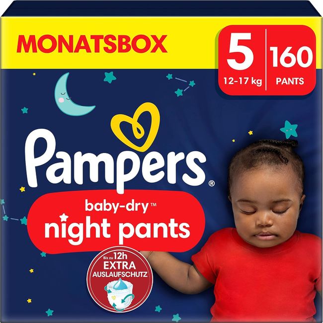 Pampers Night Windeln Pants Größe 5 (12kg-17kg) Baby-Dry