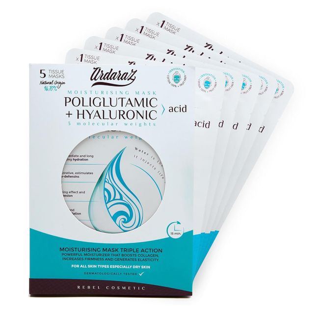 Ardaraz Gesichtsmasken Hyaluronsäure und Polyglutaminsäure