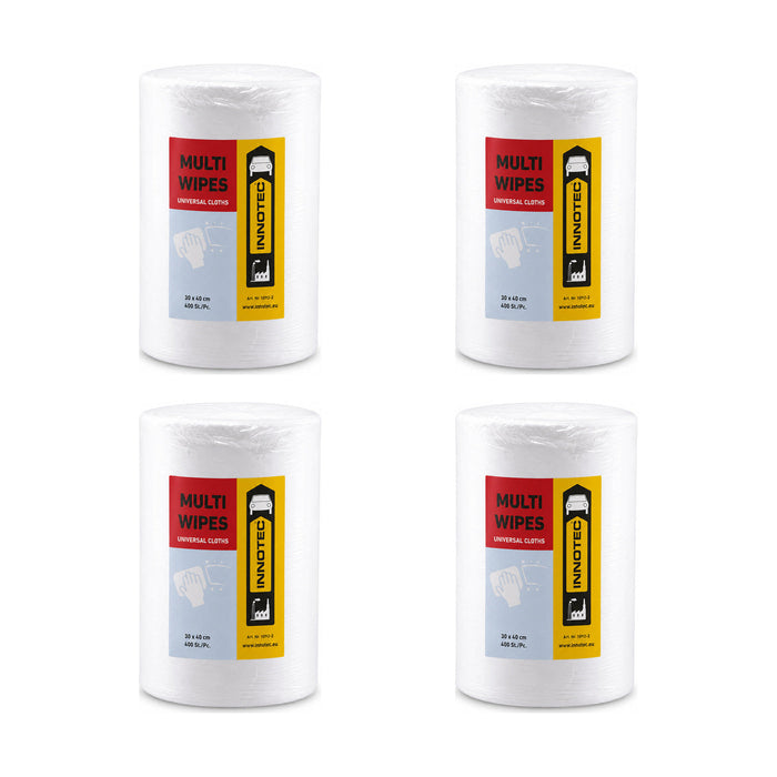 Innotec Multi Wipes, 30 cm x 40 cm, Refill – 400 Stück · Stück, 4er-Set, Artikelnummer 1092-2