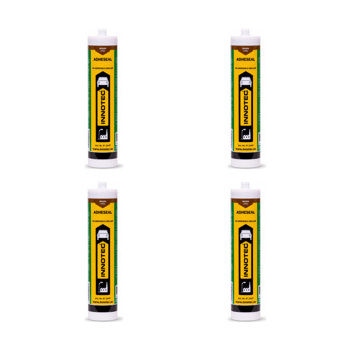 Innotec Adheseal, Dunkelbraun – 290 ml · Kartusche, 4er-Set, Artikelnummer 1433