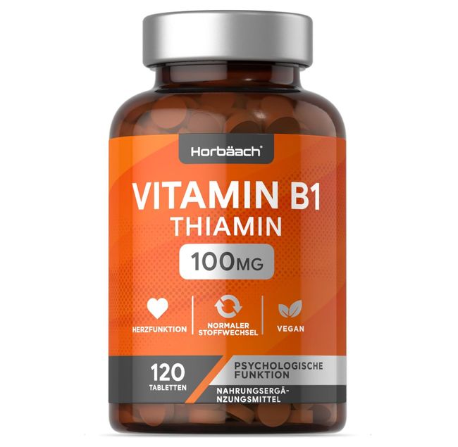 Horbaach Vitamin B1 Thiamin Tabletten