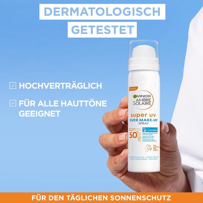 Garnier Super UV Over Make-up Spray mit LSF 50+