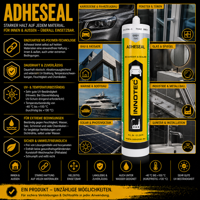 Innotec Adheseal – Dauerelastische Klebedichtmasse – Produktvorteil und Anwendung 5