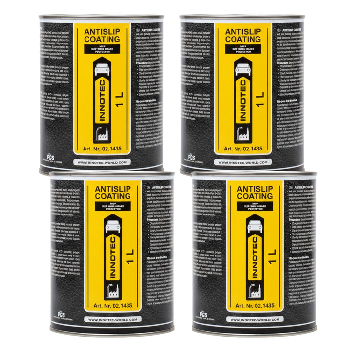 Innotec Antislip Coating - Schwarz (0000) - entspr. RAL 9005, 4er-Set, Artikelnummer 1369-1