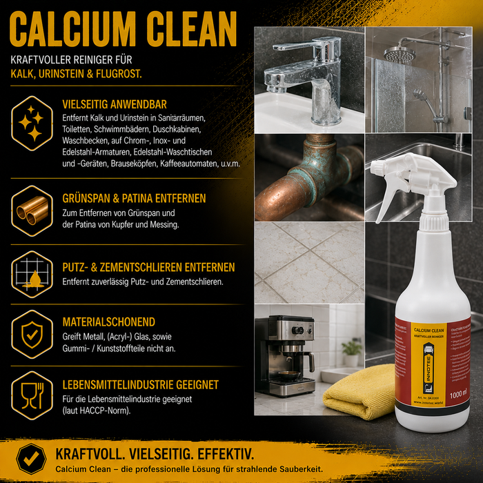 Innotec Calcium Clean – Kalk- und Flugrostentferner – Produktvorteil und Anwendung 5