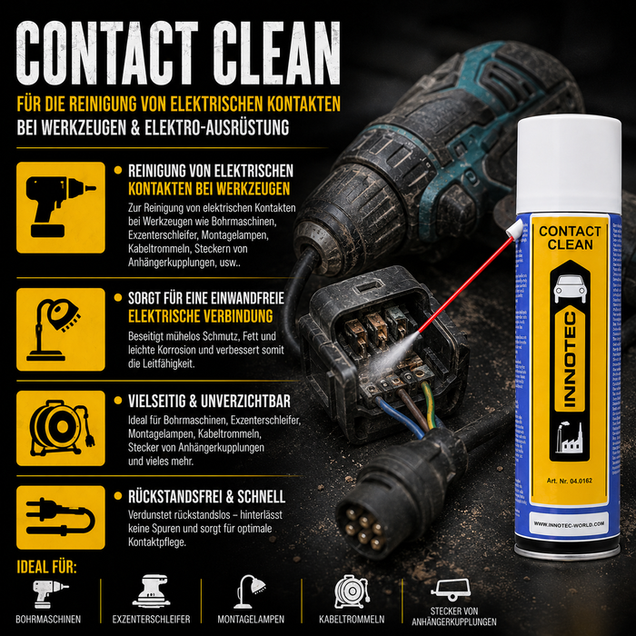 Innotec Contact Clean – Elektronikreiniger – Produktvorteil und Anwendung 1