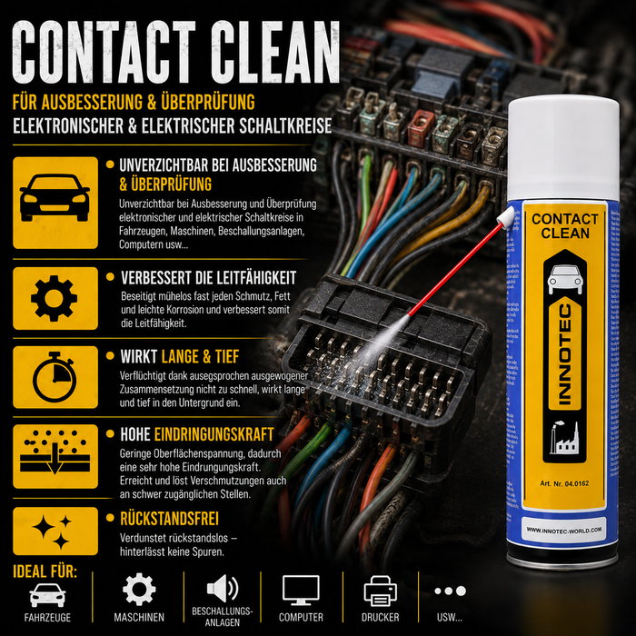 Innotec Contact Clean – Elektronikreiniger – Produktvorteil und Anwendung 4