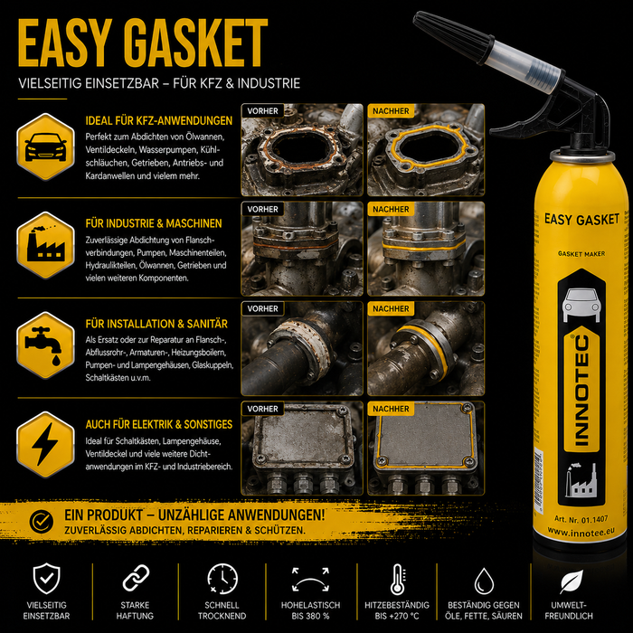 Innotec Easy Gasket – Motordichtmasse – Produktvorteil und Anwendung 4