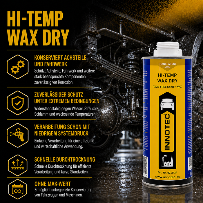 Innotec Hi-Temp Wax Dry – Unterboden- & Hohlraumkonservierung – Produktvorteil und Anwendung 1