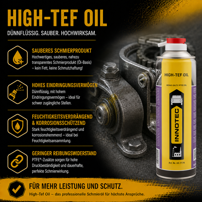 Innotec High-Tef Oil – PTFE-Schmieröl – Produktvorteil und Anwendung 2
