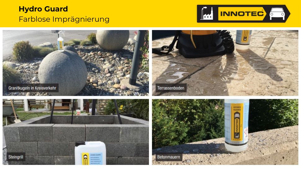 Innotec Hydro Guard – Farblose Imprägnierung – Produktvorteil und Anwendung 6
