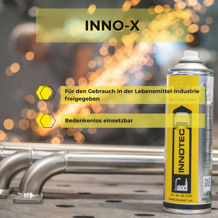 Innotec Inno-X – Edelstahlreiniger & Glanz – Produktvorteil und Anwendung 3