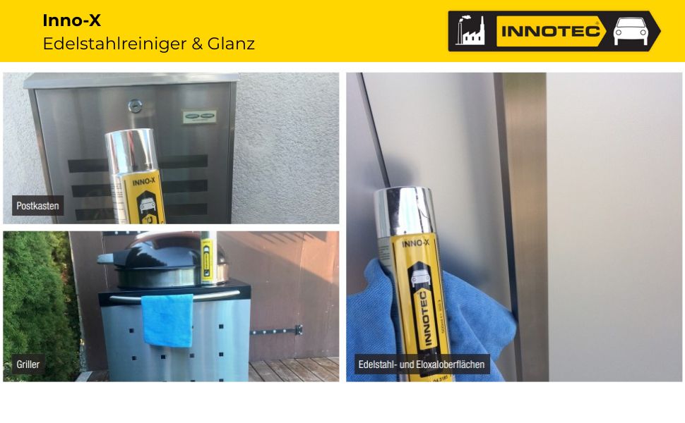 Innotec Inno-X – Edelstahlreiniger & Glanz – Produktvorteil und Anwendung 6