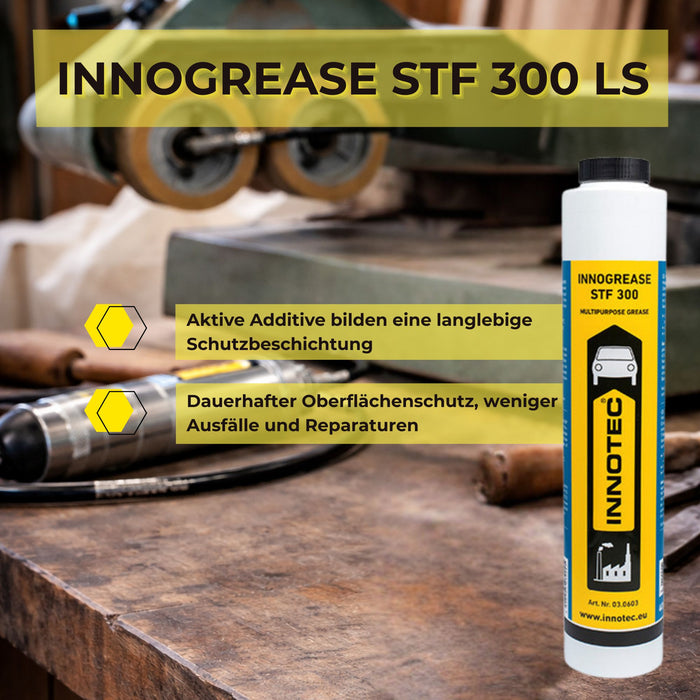 Innotec Innogrease STF 300 LS – Lithiumkomplexfett mit TRIBITEC-Technologie – Produktvorteil und Anwendung 3