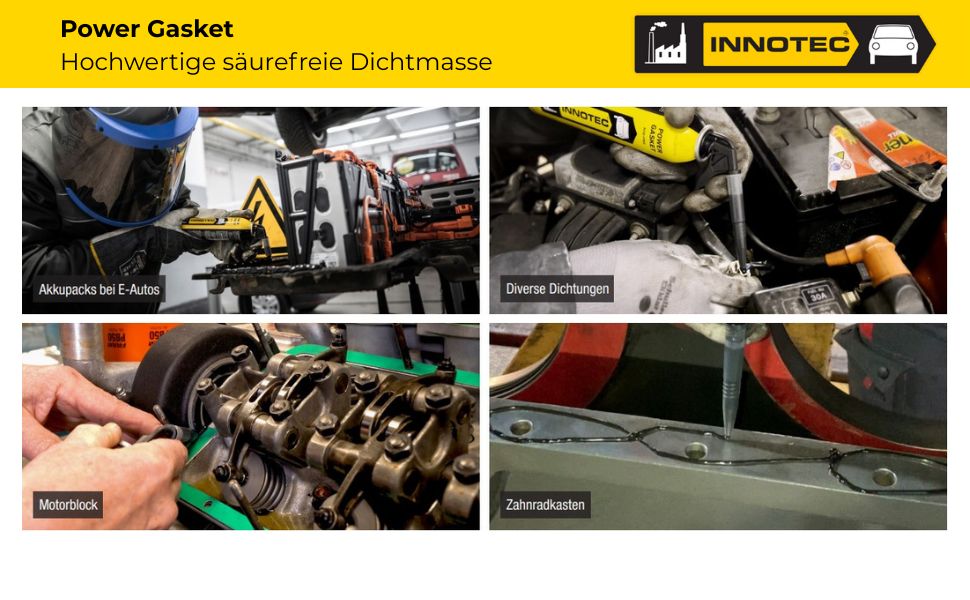 Innotec Power Gasket – Hochwertige säurefreie Dichtmasse – Produktvorteil und Anwendung 6