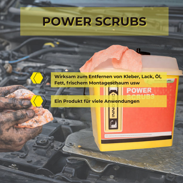 Innotec Power Scrubs – (Hand-) Reinigungstücher – Produktvorteil und Anwendung 3
