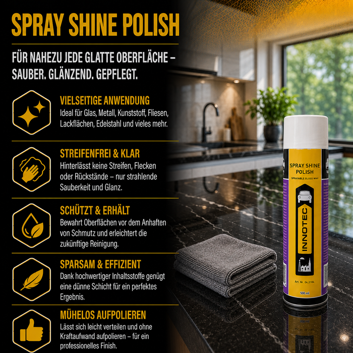 Innotec Spray Shine Polish – Sprühpolitur – Produktvorteil und Anwendung 2