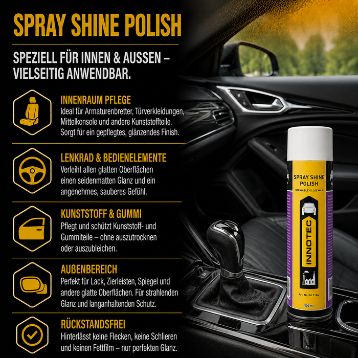 Innotec Spray Shine Polish – Sprühpolitur – Produktvorteil und Anwendung 4