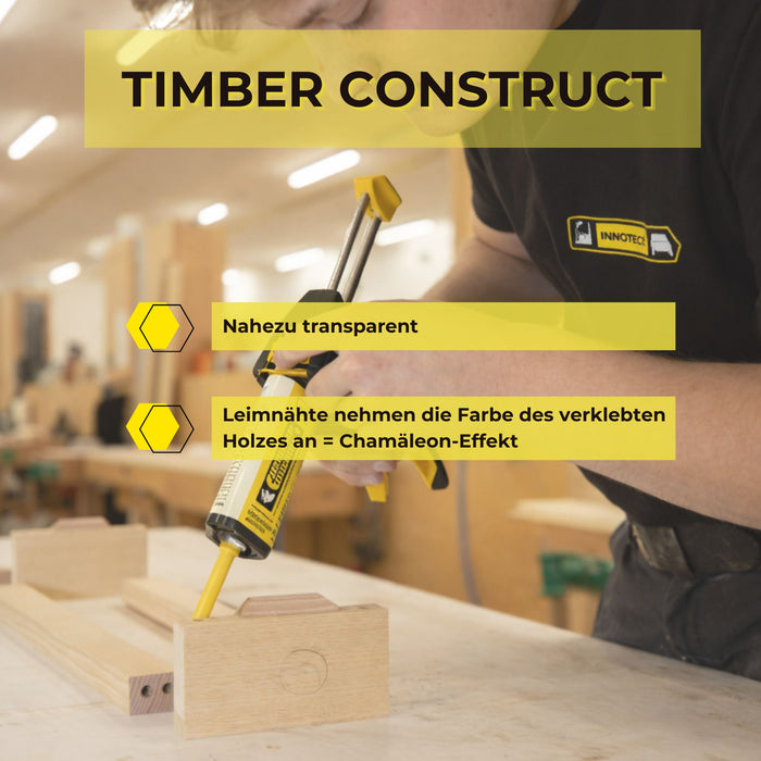 Innotec Timber Construct – 2K-Holz-Montagekleber – Produktvorteil und Anwendung 5