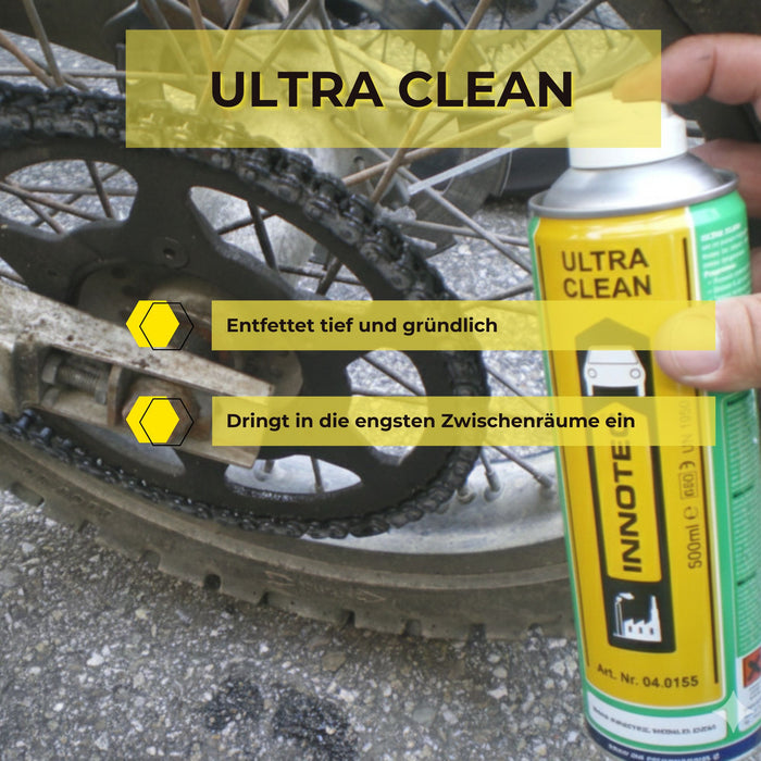 Innotec Ultra Clean – Entfetterspray – Produktvorteil und Anwendung 1