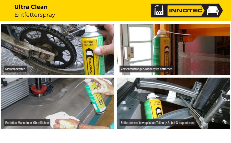 Innotec Ultra Clean – Entfetterspray – Produktvorteil und Anwendung 6