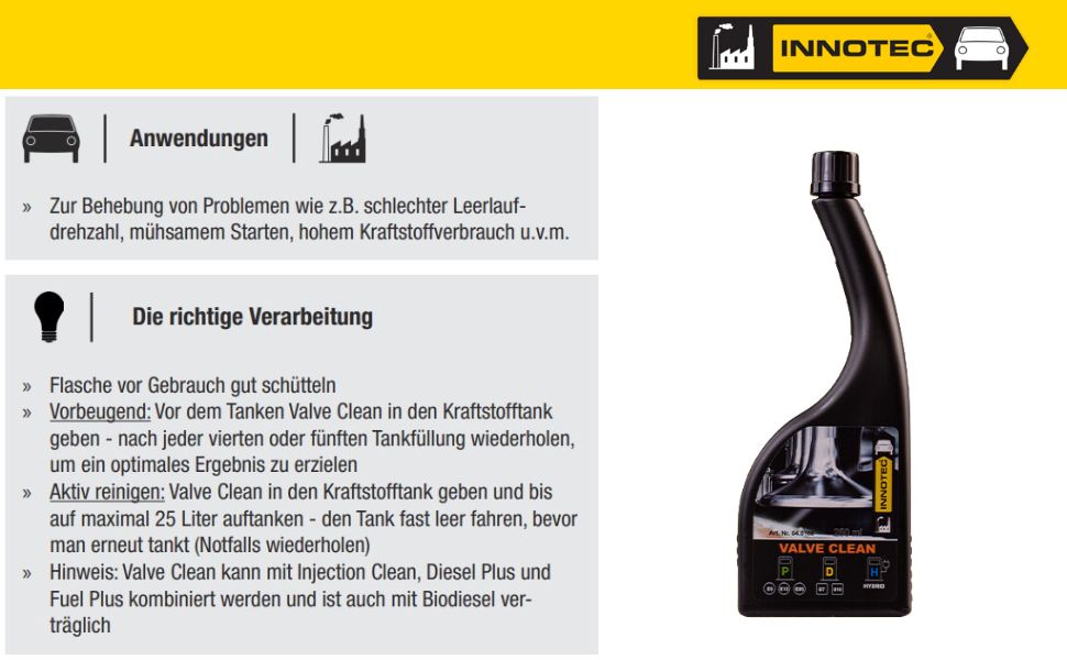 Innotec Valve Clean – Ventil-Reiniger – Produktvorteil und Anwendung 6