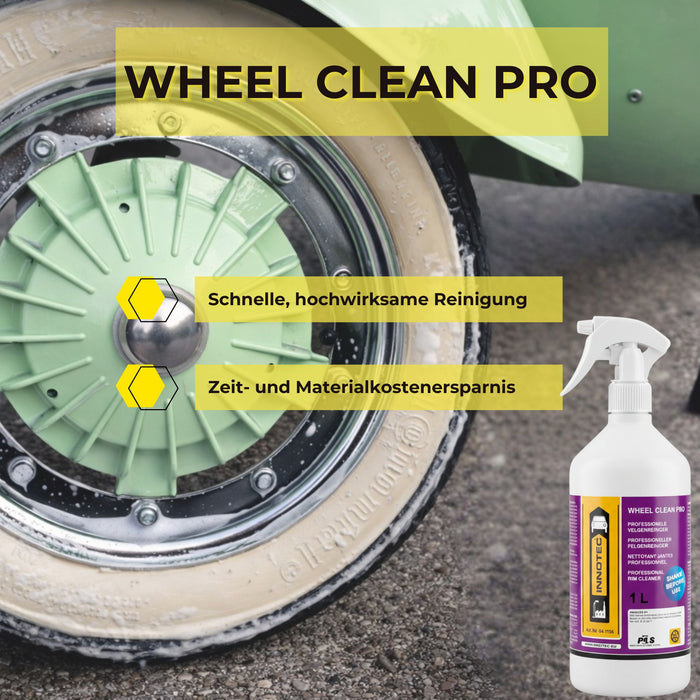 Innotec Wheel Clean Pro – Säurefreier Felgen- und Alureiniger – Produktvorteil und Anwendung 1