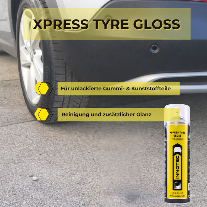 Innotec Xpress Tyre Gloss – Reifenglanz – Produktvorteil und Anwendung 1