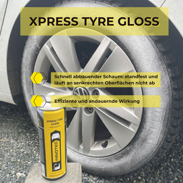 Innotec Xpress Tyre Gloss – Reifenglanz – Produktvorteil und Anwendung 4