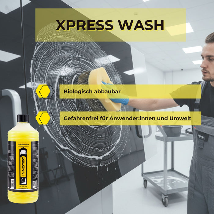 Innotec Xpress Wash – Auto-Shampoo / Lackreiniger – Produktvorteil und Anwendung 1