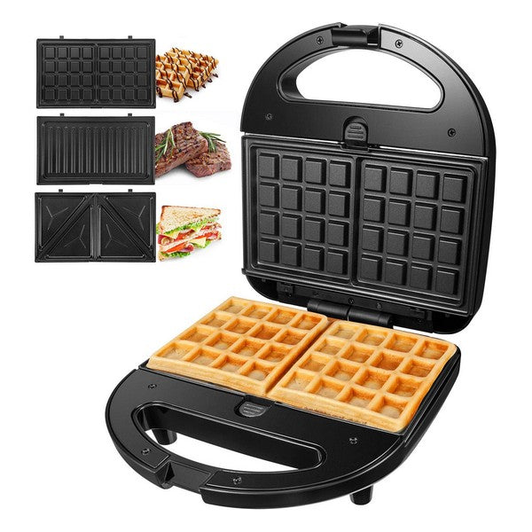 Waffeleisen Schwarz 750W (Refurbished A+)