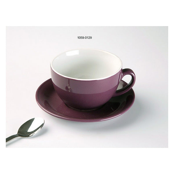 Tasse mit Untertasse Lila