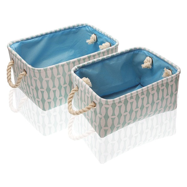 Korb-Set Textil (2 Stücke) (35 x 16 x 25 cm)