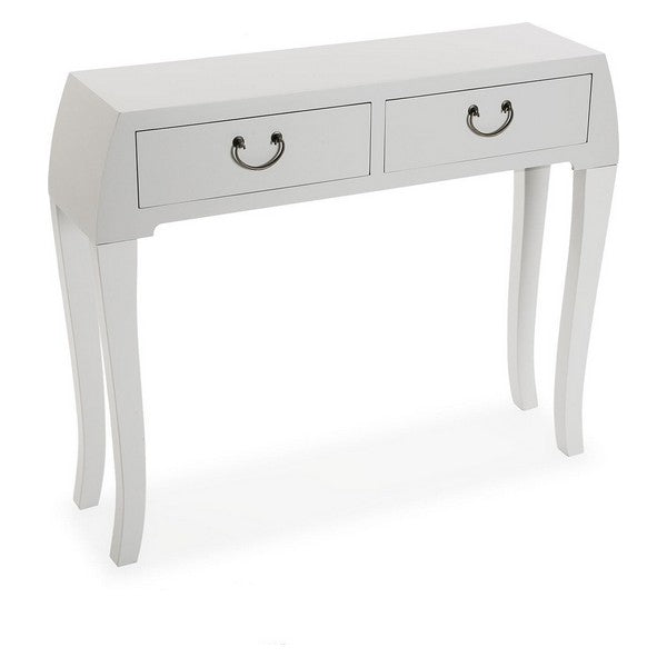 Konsolentisch mit 2 Schubladen Holz MDF/Tannenholz (25 x 80 x 97 cm)