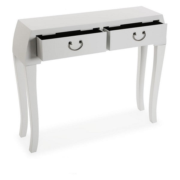 Konsolentisch mit 2 Schubladen Holz MDF/Tannenholz (25 x 80 x 97 cm)