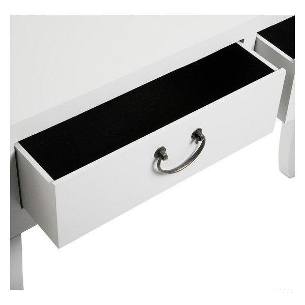 Konsolentisch mit 2 Schubladen Holz MDF/Tannenholz (25 x 80 x 97 cm)