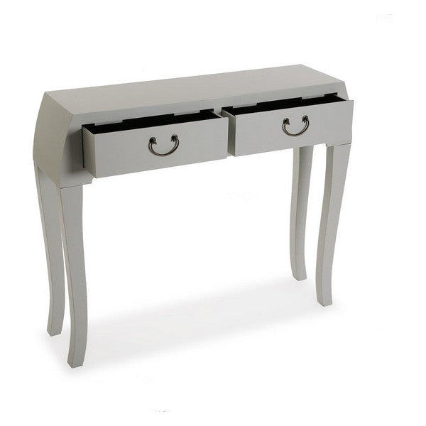 Konsolentisch mit 2 Schubladen Holz MDF/Tannenholz (25 x 80 x 97 cm)