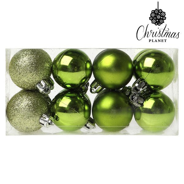 Weihnachtsbaumkugeln Christmas Planet 6479 4 cm (16 uds) Grün