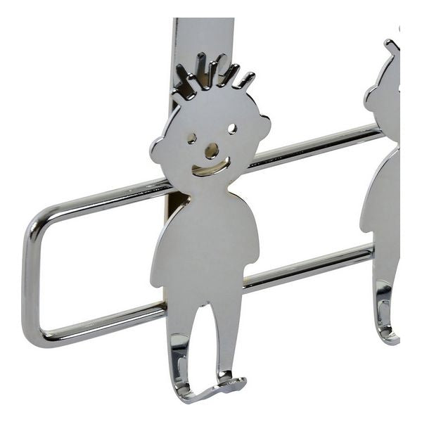Jackenaufhänger für Türen Dekodonia Kinder Edelstahl (2 pcs) (33 x 16 cm)