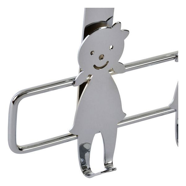 Jackenaufhänger für Türen Dekodonia Kinder Edelstahl (2 pcs) (33 x 16 cm)