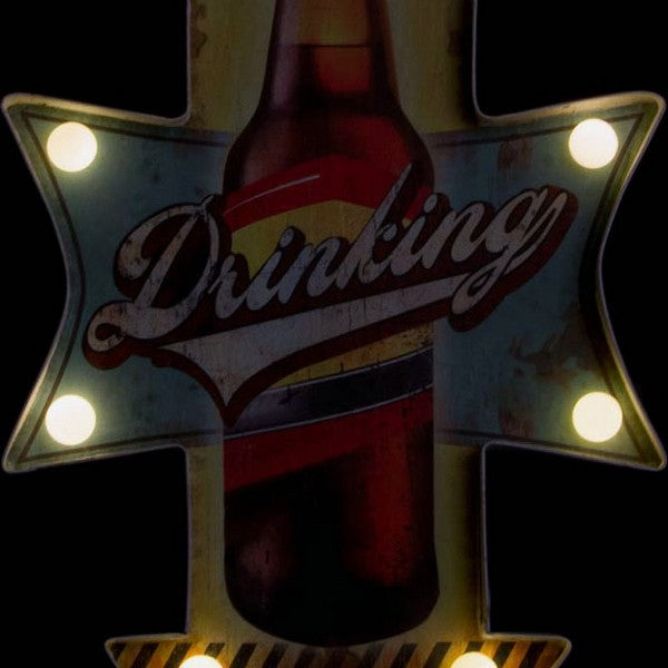 Wanddekoration Dekodonia Bier Metall Vintage (2 pcs)