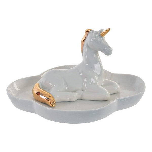 Ablageschale Dekodonia Einhorn Porzellan (17 x 14 x 9 cm)