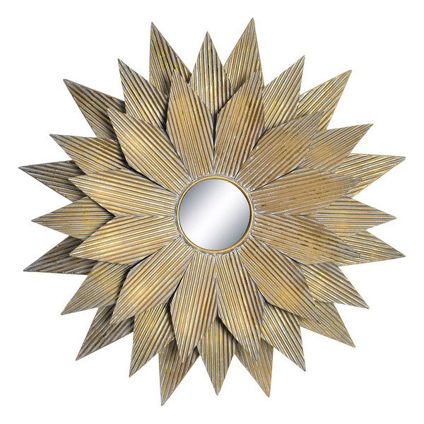 Wanddekoration Dekodonia Golden Metall Spiegel