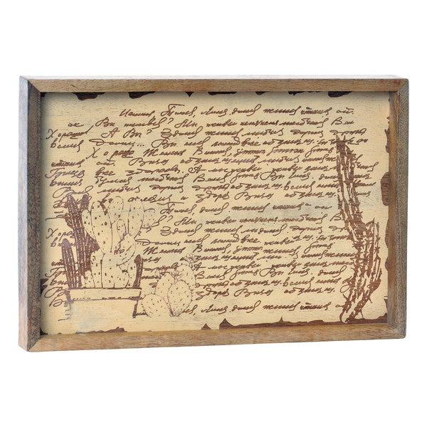 Schale Dekodonia Kaktus Mango-Holz (30 x 20 x 2 cm)