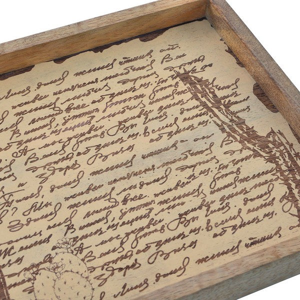 Schale Dekodonia Kaktus Mango-Holz (30 x 20 x 2 cm)