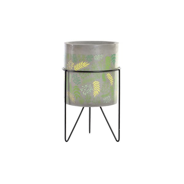 Blumentopf Dekodonia Metall Klebstoff (16 x 16 x 27 cm)