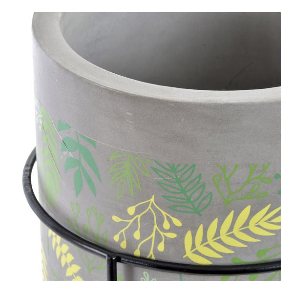 Blumentopf Dekodonia Metall Klebstoff (16 x 16 x 27 cm)