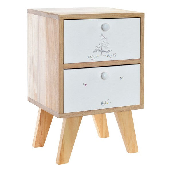 Nachttisch Dekodonia Baby Paulonia-Holz (30 x 25 x 47 cm)