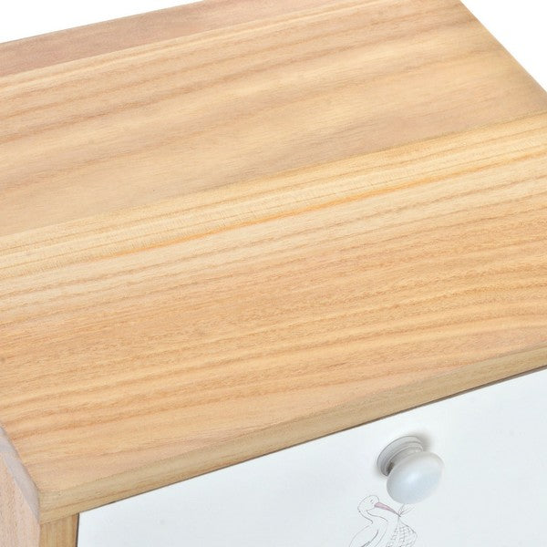 Nachttisch Dekodonia Baby Paulonia-Holz (30 x 25 x 47 cm)