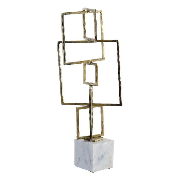 Deko-Figur Dekodonia Metall Marmor (16 x 15 x 44 cm)